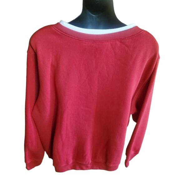 Vintage Holiday Sweatshirt SIZE IX Ugly Christmas Sweater Snowman - Picture 3 of 6